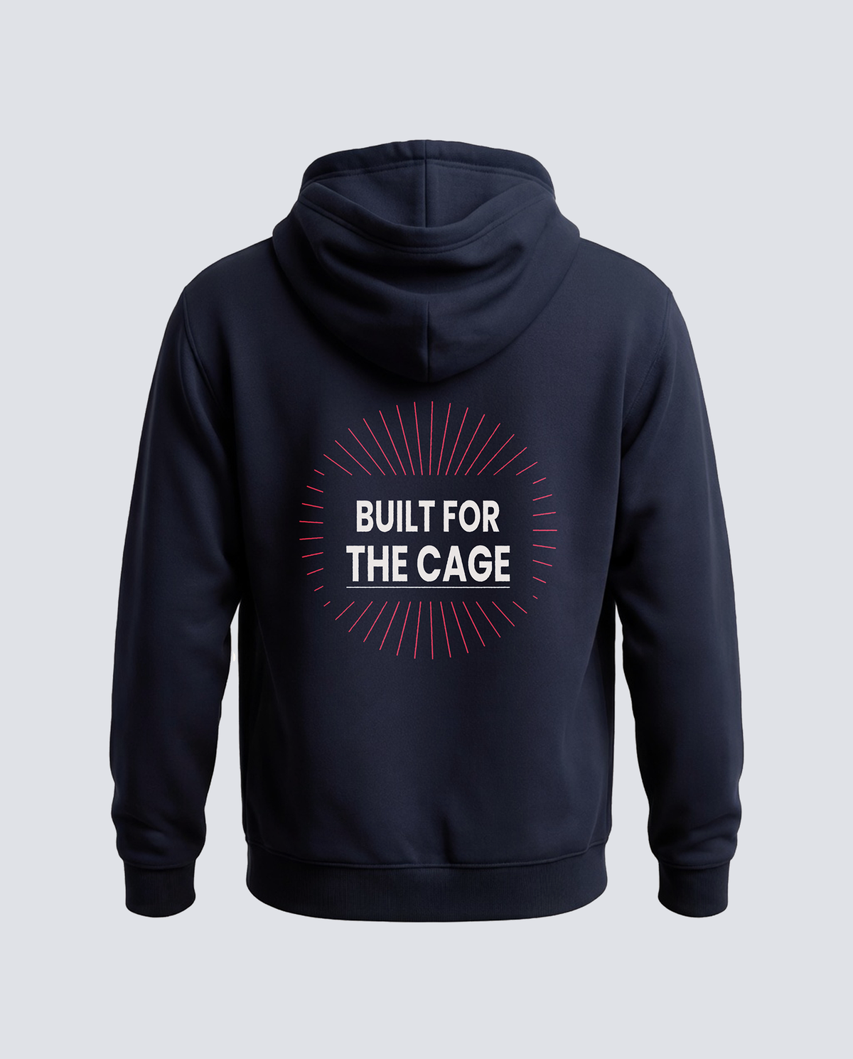 Built For The Cage — Radiant — Mannequin back graphic, Blue Ink #Color_Blue Ink