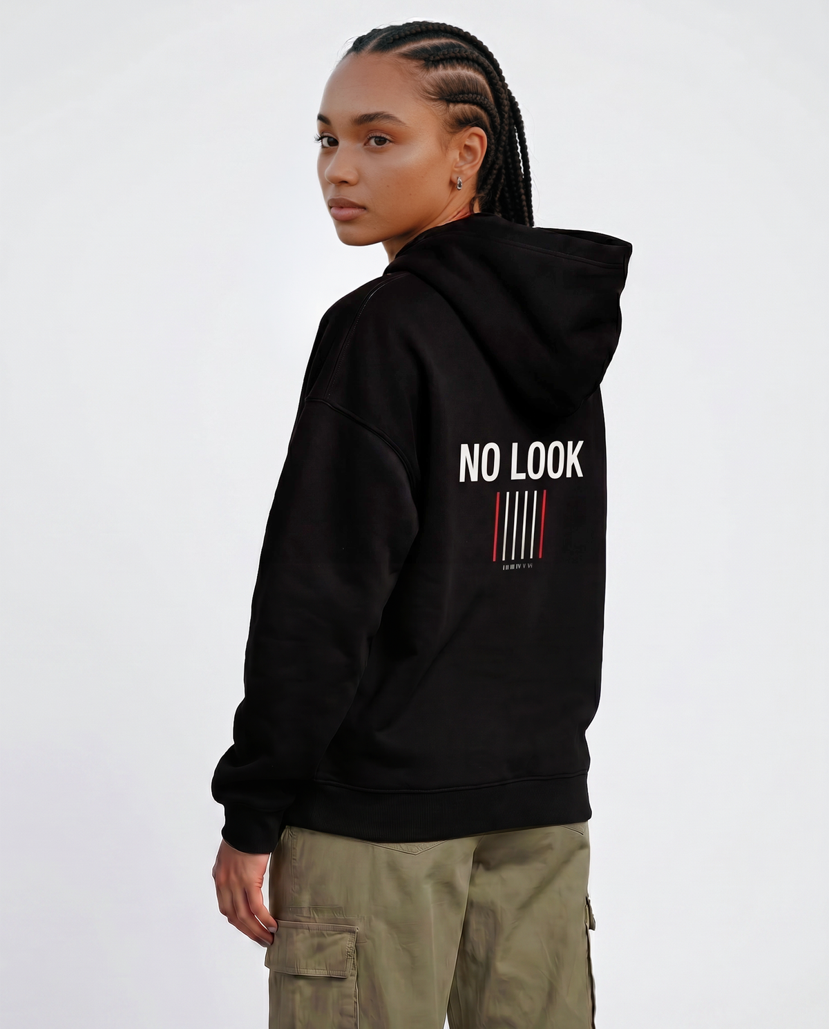 No Look — Female model back turn (Amara), Black #Model_F #Color_Black