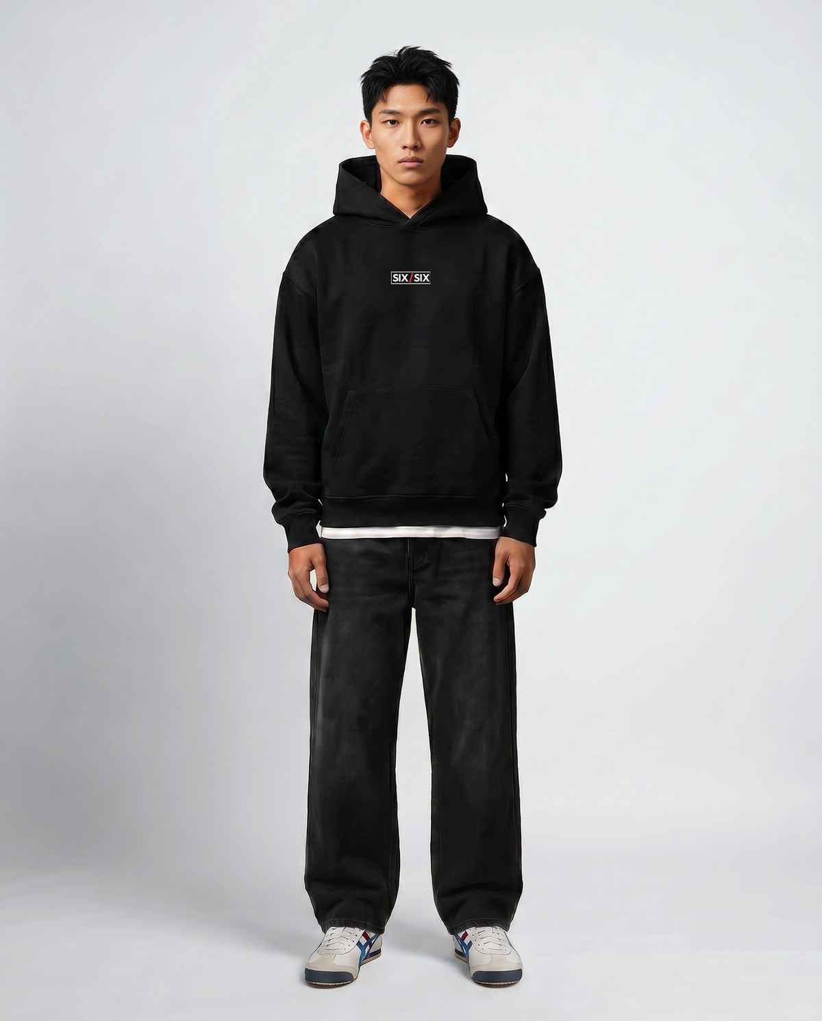 Score In Silence — Echo — Male model full look (Jae), Black #Model_M #Color_Black