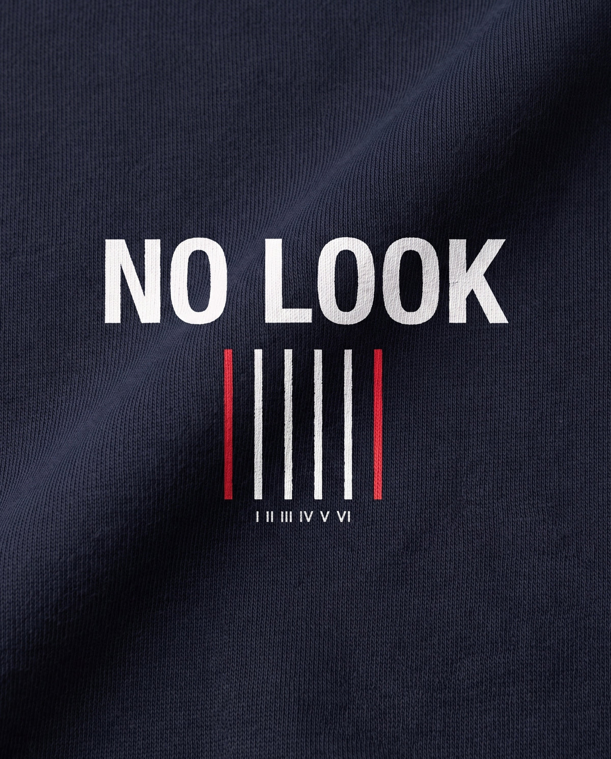 No Look — Back logo detail, Blue Ink #Color_Blue Ink