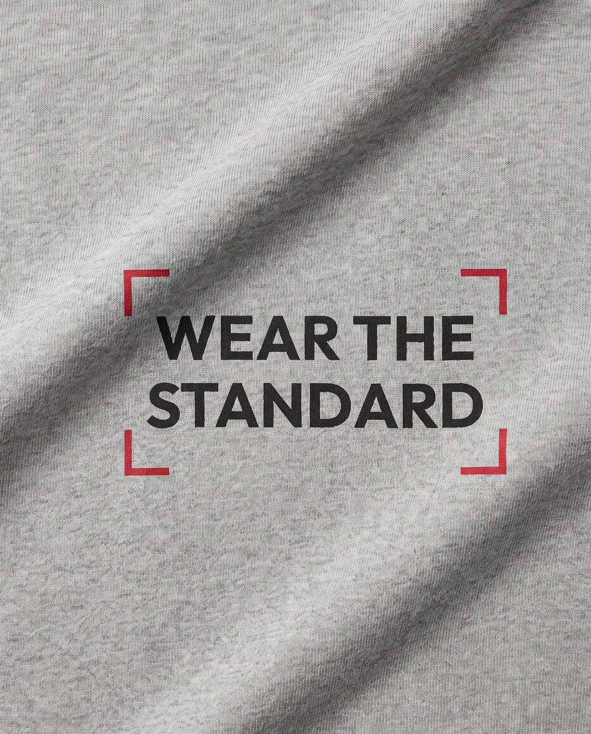 Wear The Standard — Cage — Back logo detail, Marle Grey #Color_Marle Grey