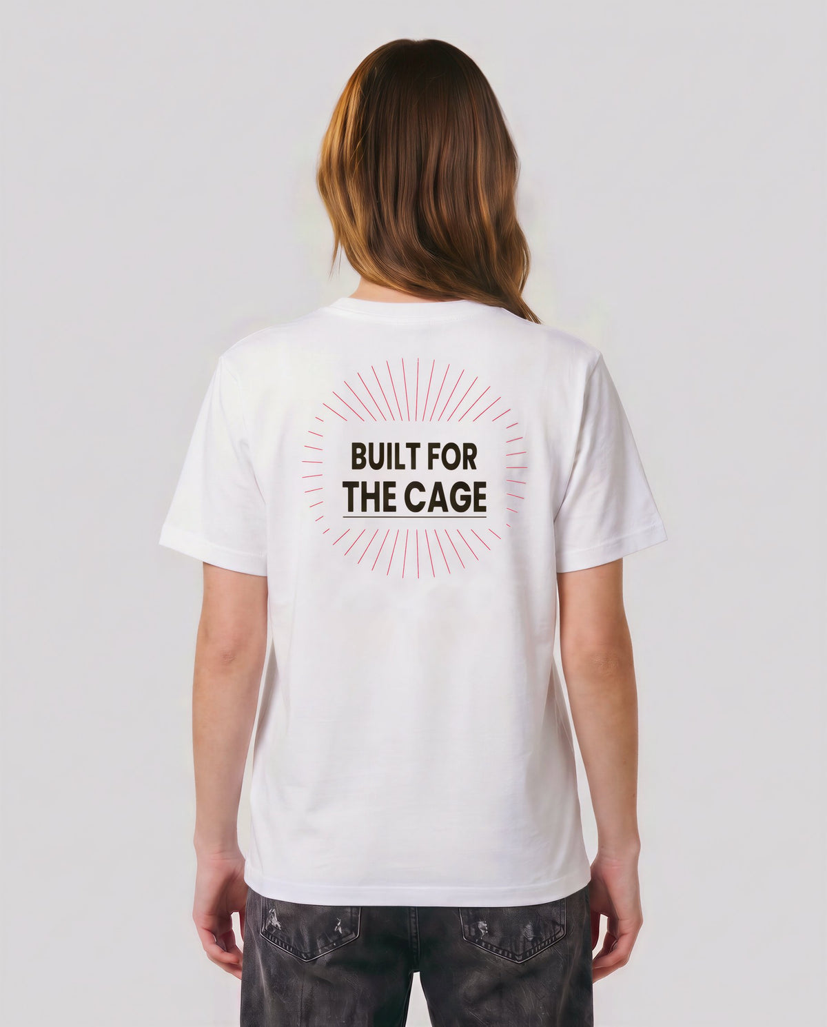 Built For The Cage model — back, White #Color_White
