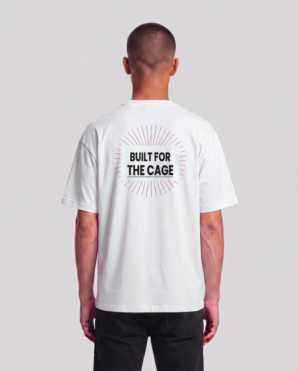 Built For The Cage model — back, White #Color_White