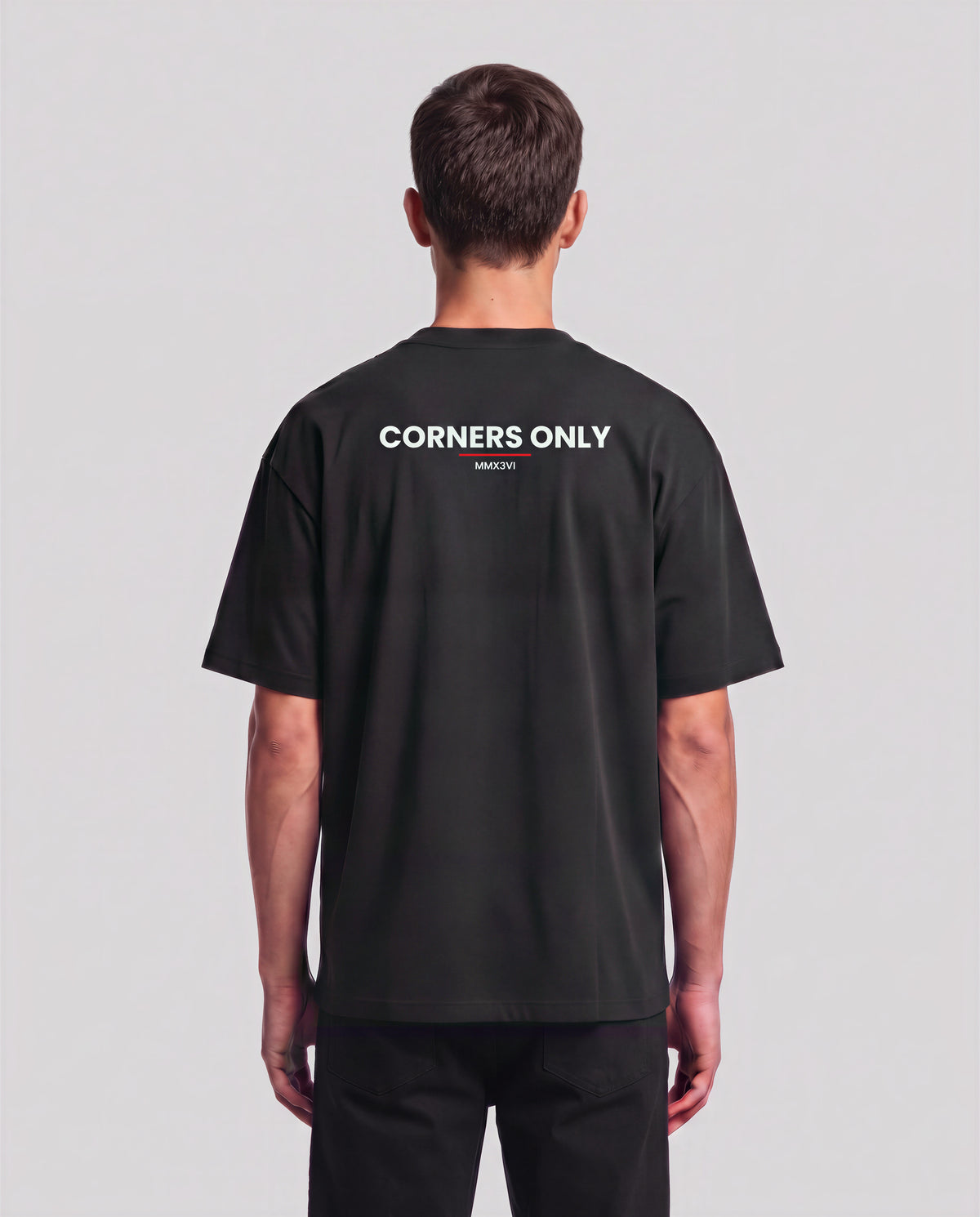 Corners Only model — back, Black #Color_Black