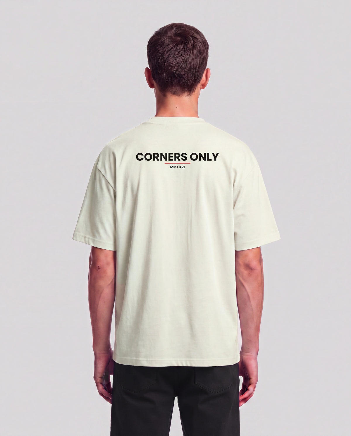 Corners Only model — back, Ecru #Color_Ecru