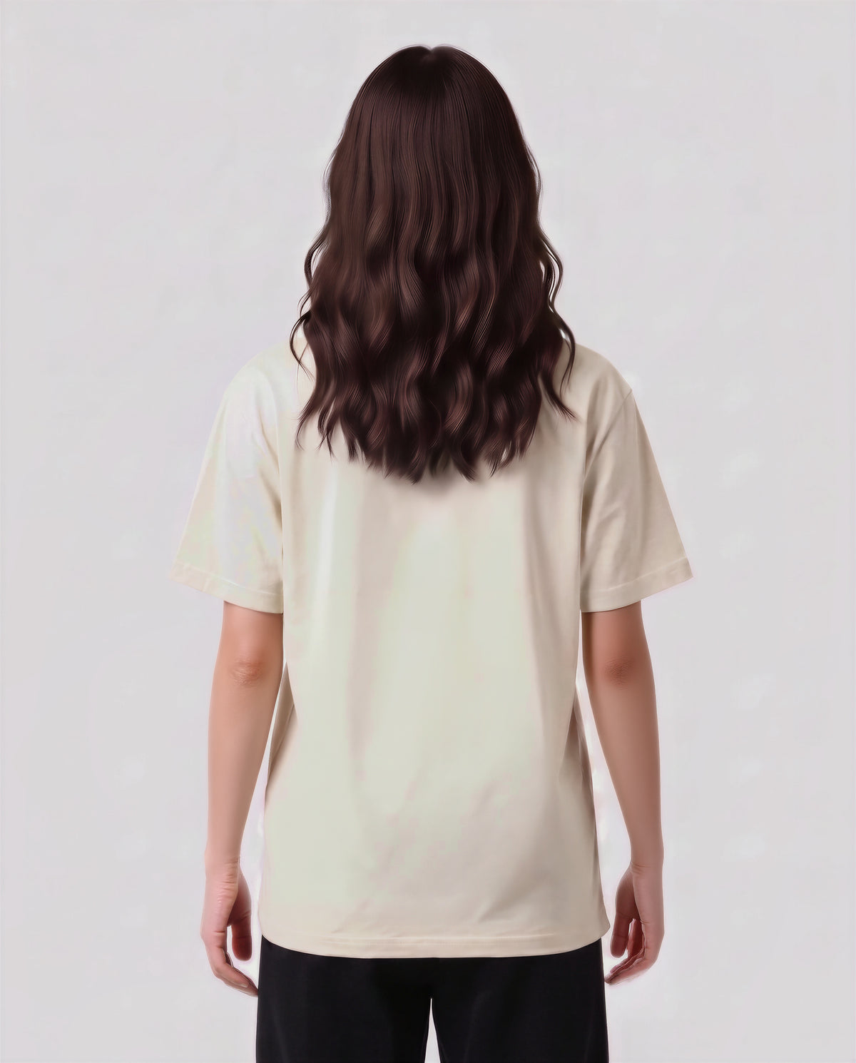 Starting Line model — back, Ecru #Color_Ecru
