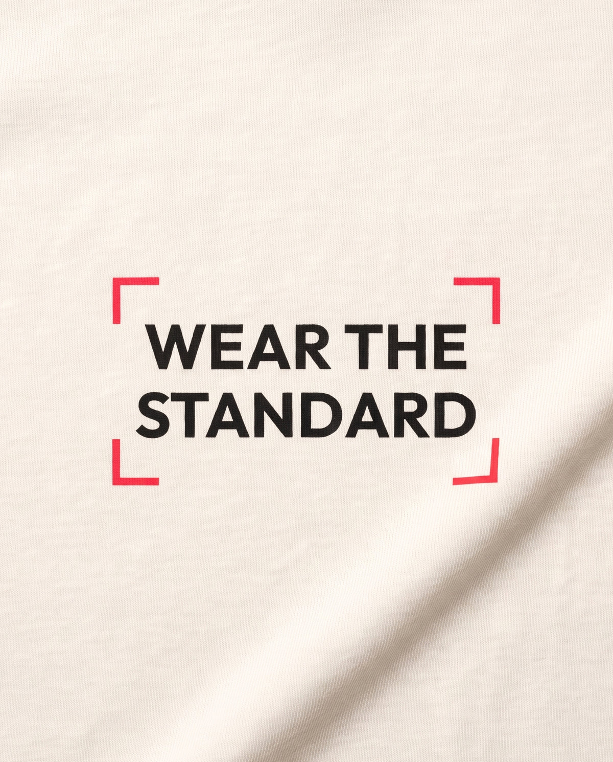 Wear The Standard — logo close-up back, Ecru #Color_Ecru