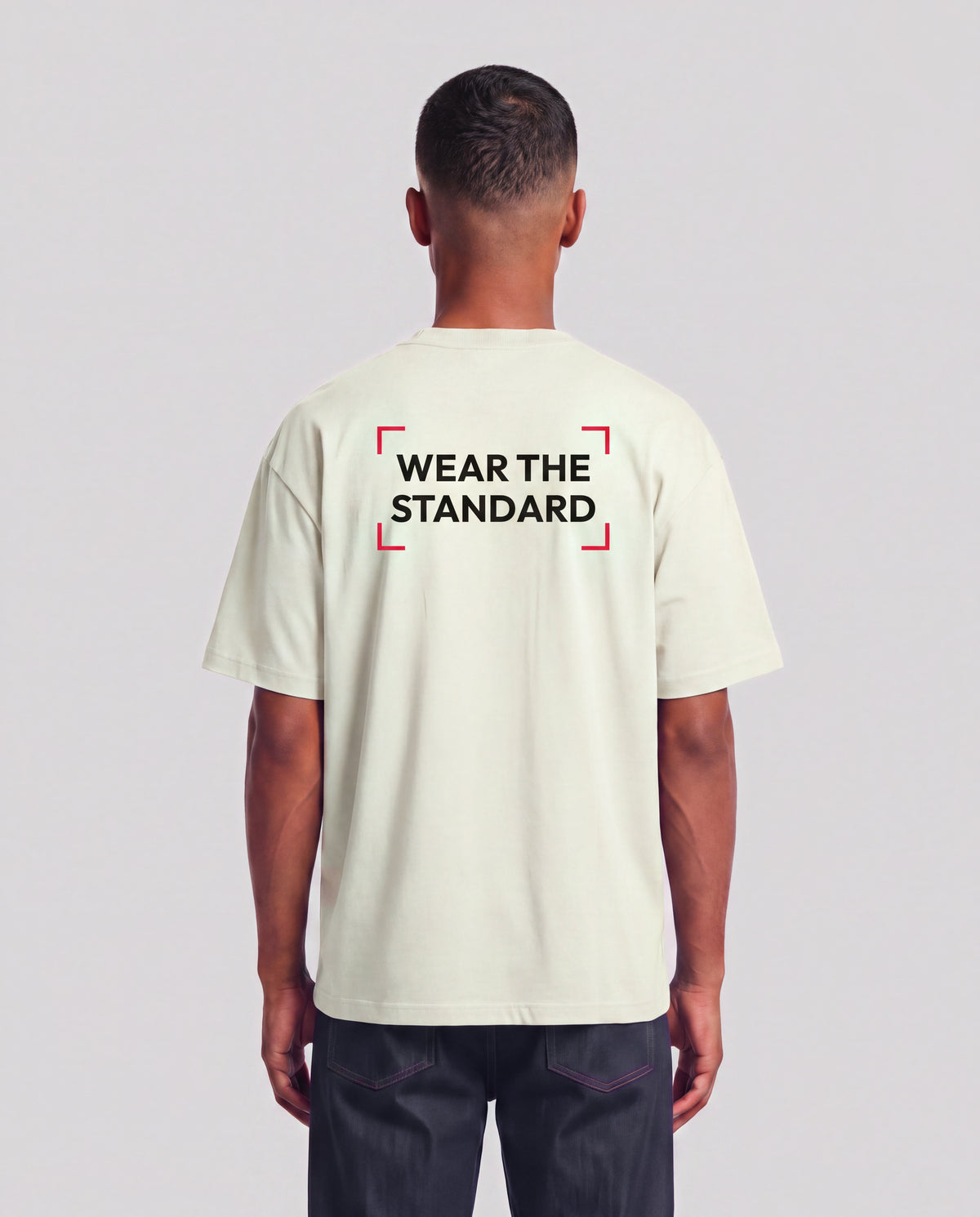 Wear The Standard model — back, Ecru #Color_Ecru