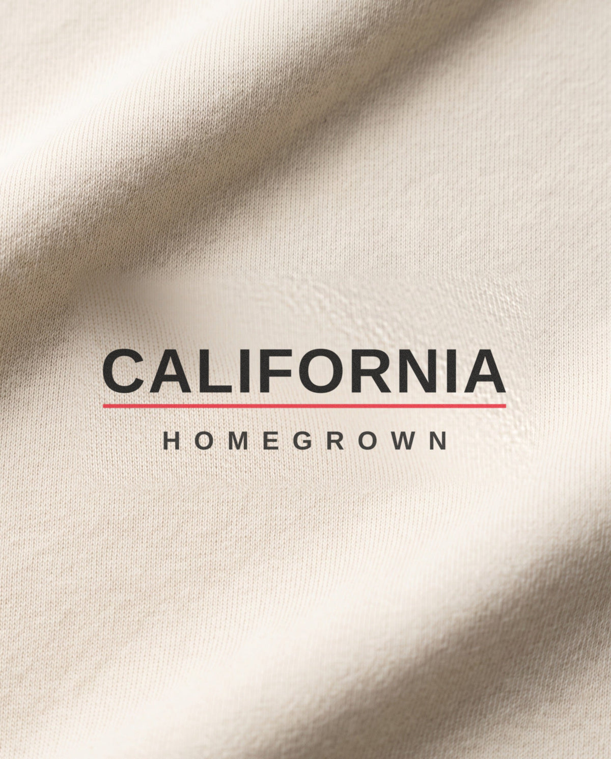 Homegrown — California back logo detail, Natural #Region_California #Color_Natural