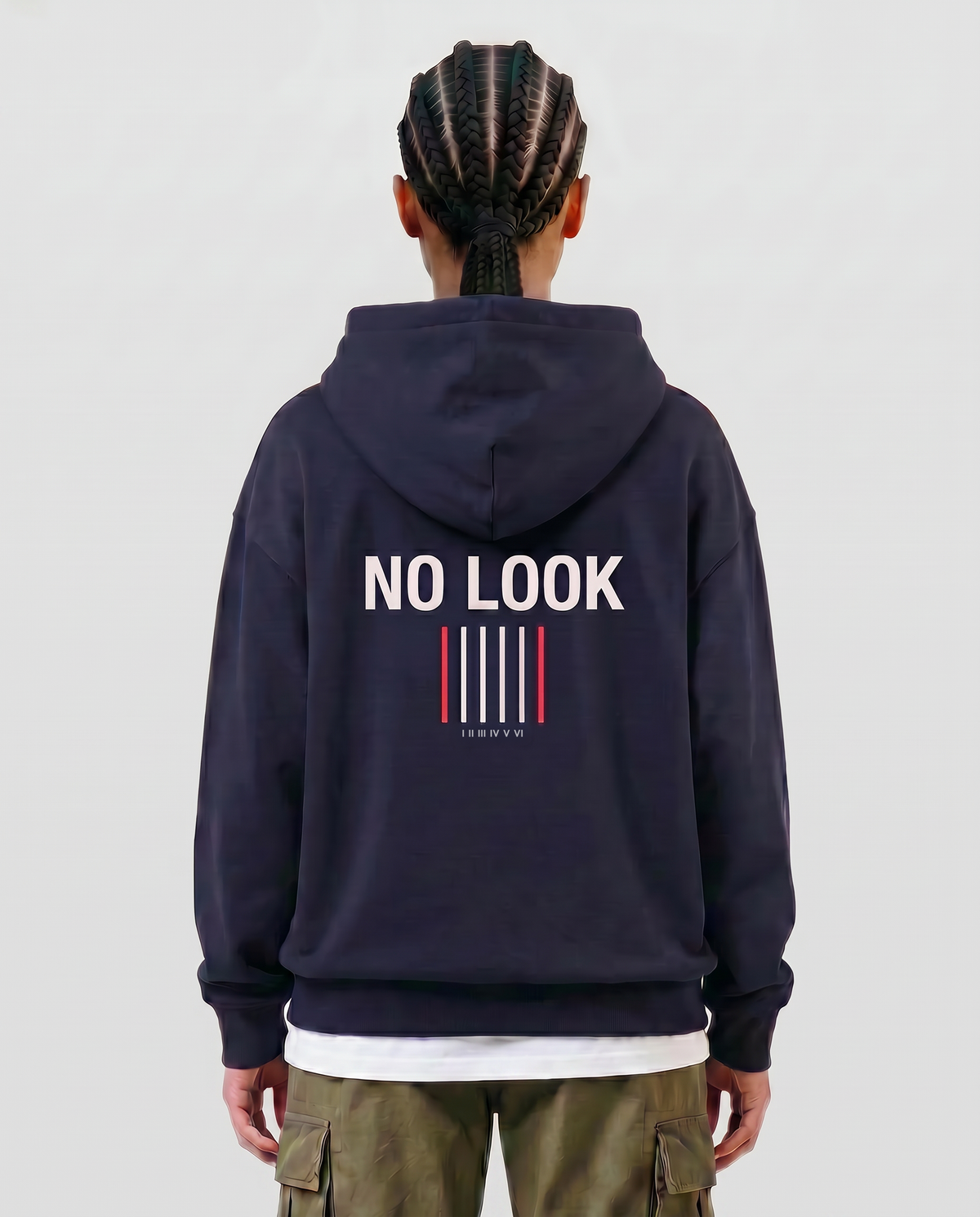 No Look — Female model back (Amara), Black #Model_F #Color_Black
