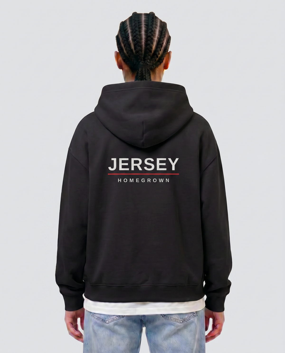 Homegrown — female model Amara, Jersey back, Black #Model_F #Region_Jersey #Color_Black