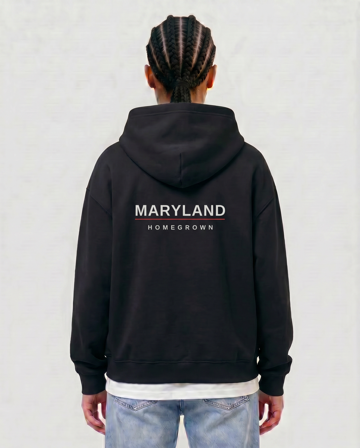 Homegrown — female model Amara, Maryland back, Black #Model_F #Region_Maryland #Color_Black