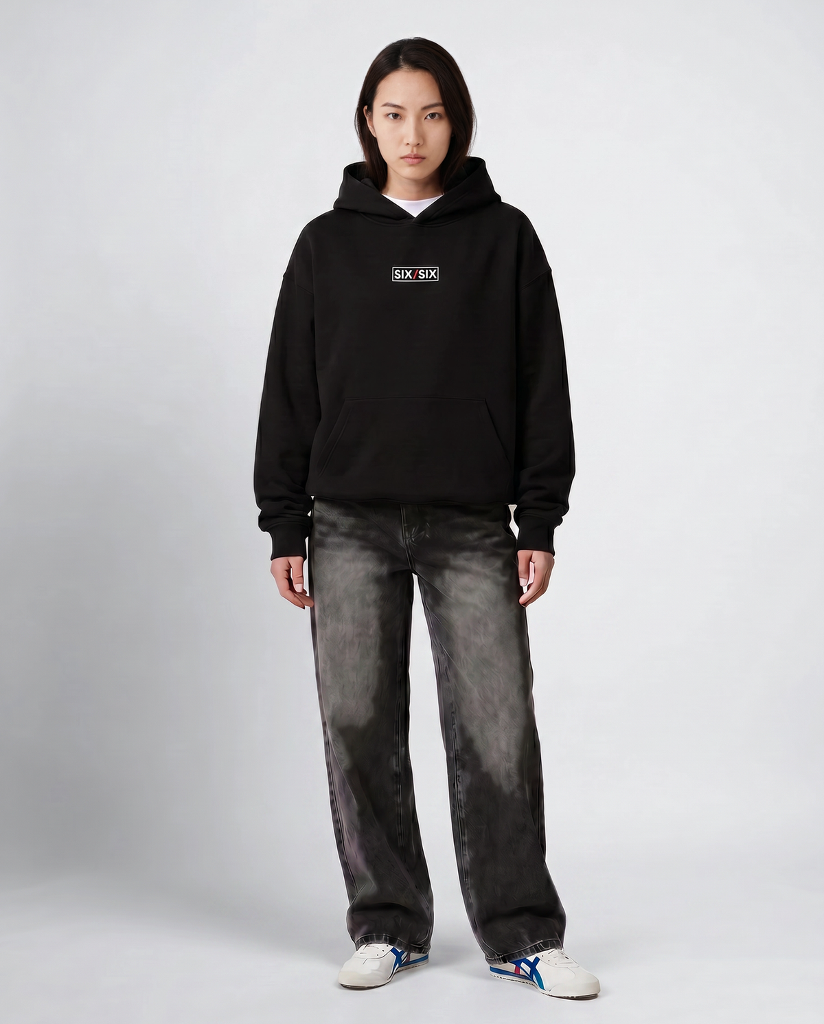 Score In Silence — Echo — Female model full look (Rei), Black #Model_F #Color_Black