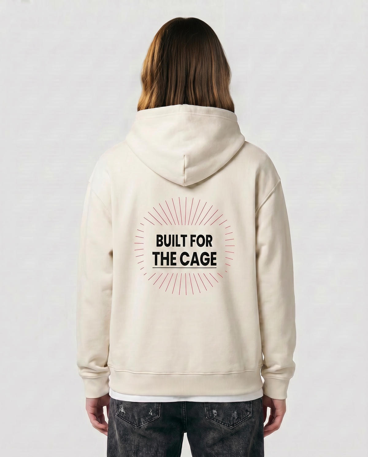 Built For The Cage — Radiant — Female model back (Sage), Natural #Model_F #Color_Natural