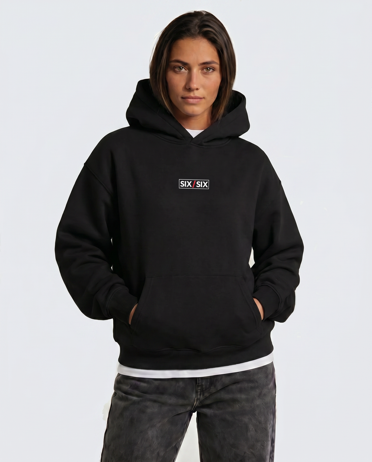 Built For The Cage — Radiant — Female model hero, Black #Model_F #Color_Black