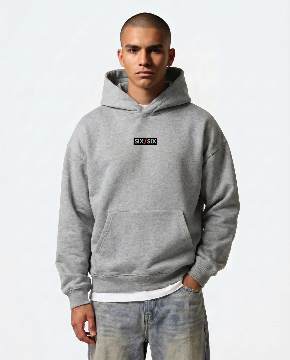 Built For The Cage — Radiant — Male model hero (Cruz), Marle Grey #Model_M #Color_Marle Grey