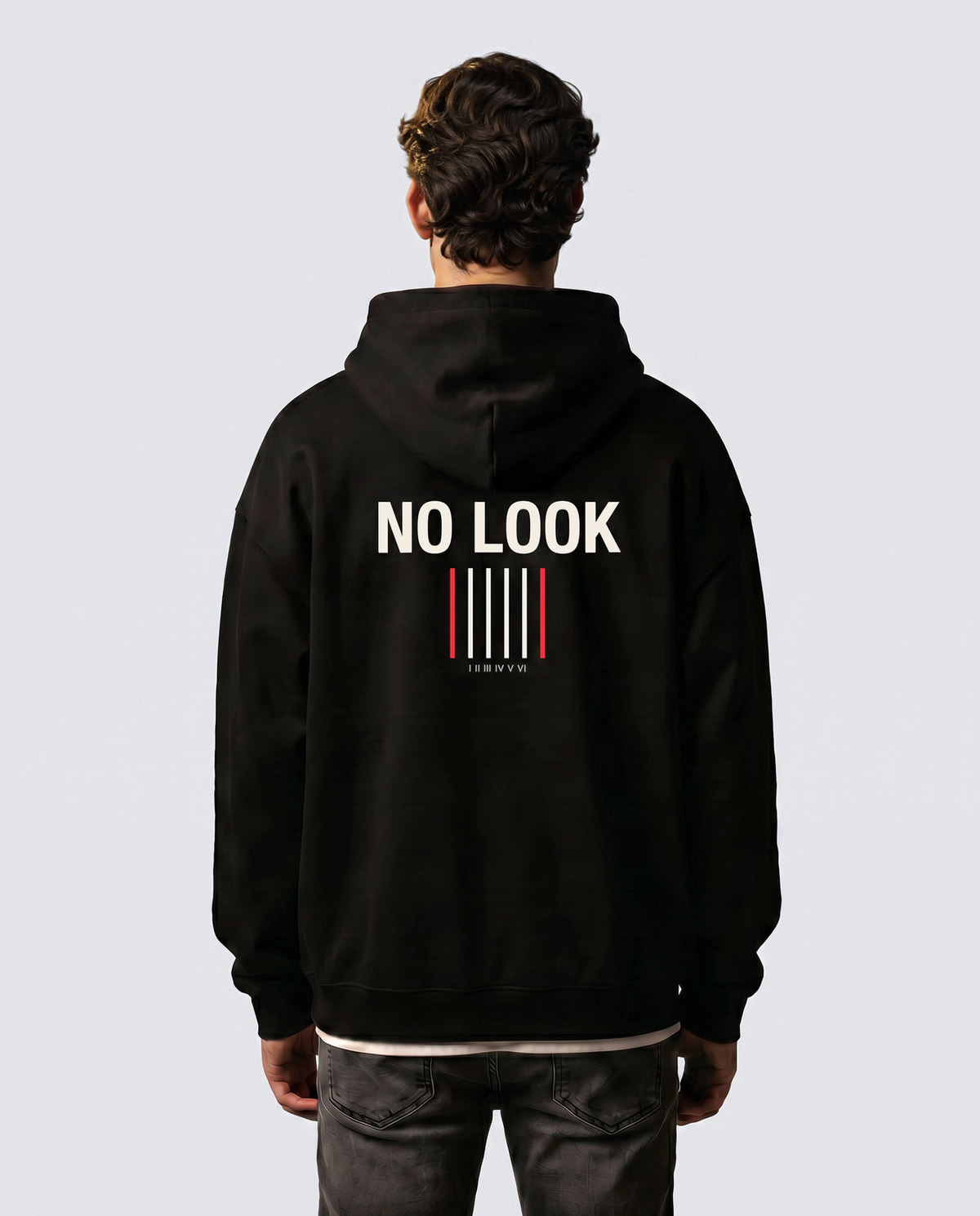 No Look — Male model back (Enzo), Black #Model_M #Color_Black