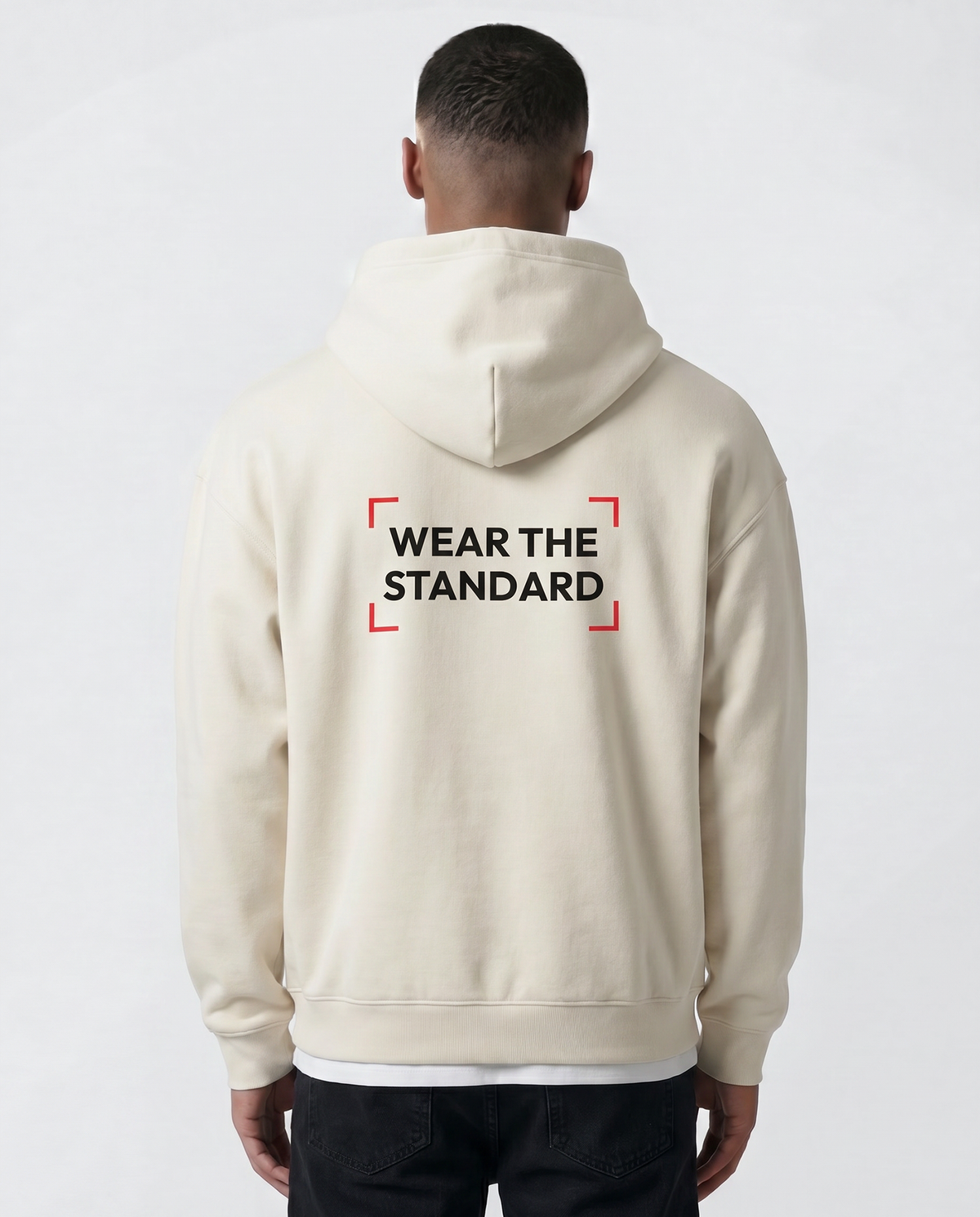 Wear The Standard — Cage — Male model back (Roman), Natural #Model_M #Color_Natural