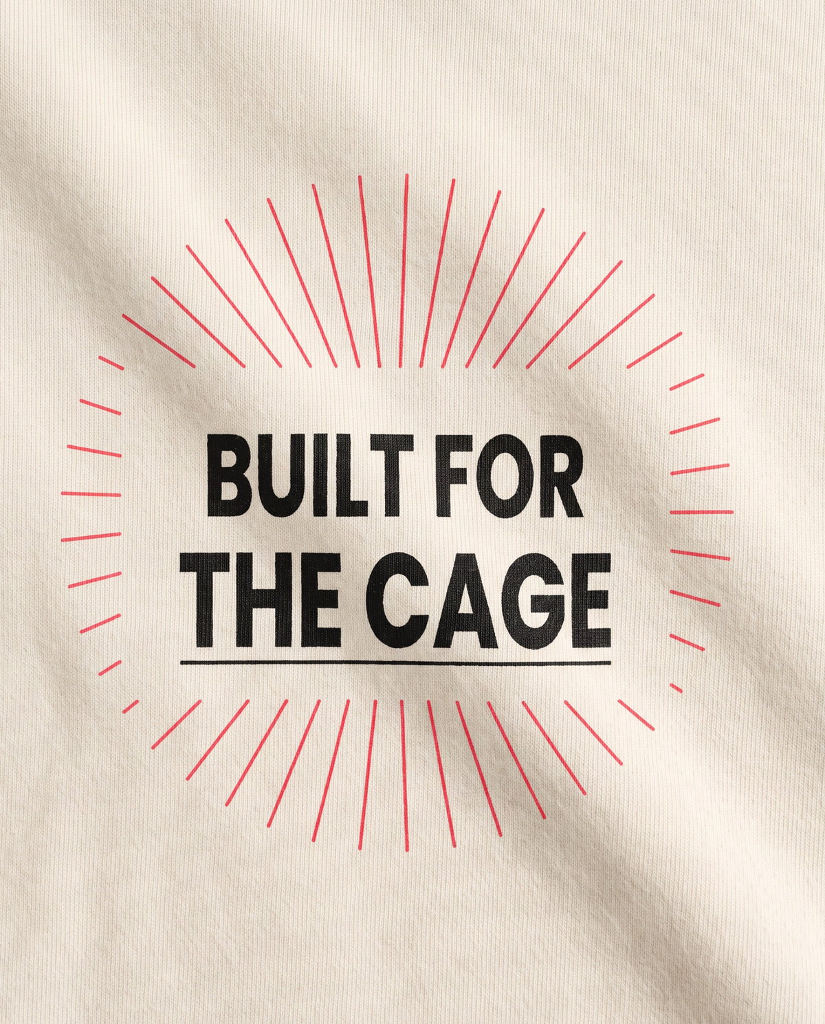 Built For The Cage — Radiant — Back logo detail, Natural #Color_Natural
