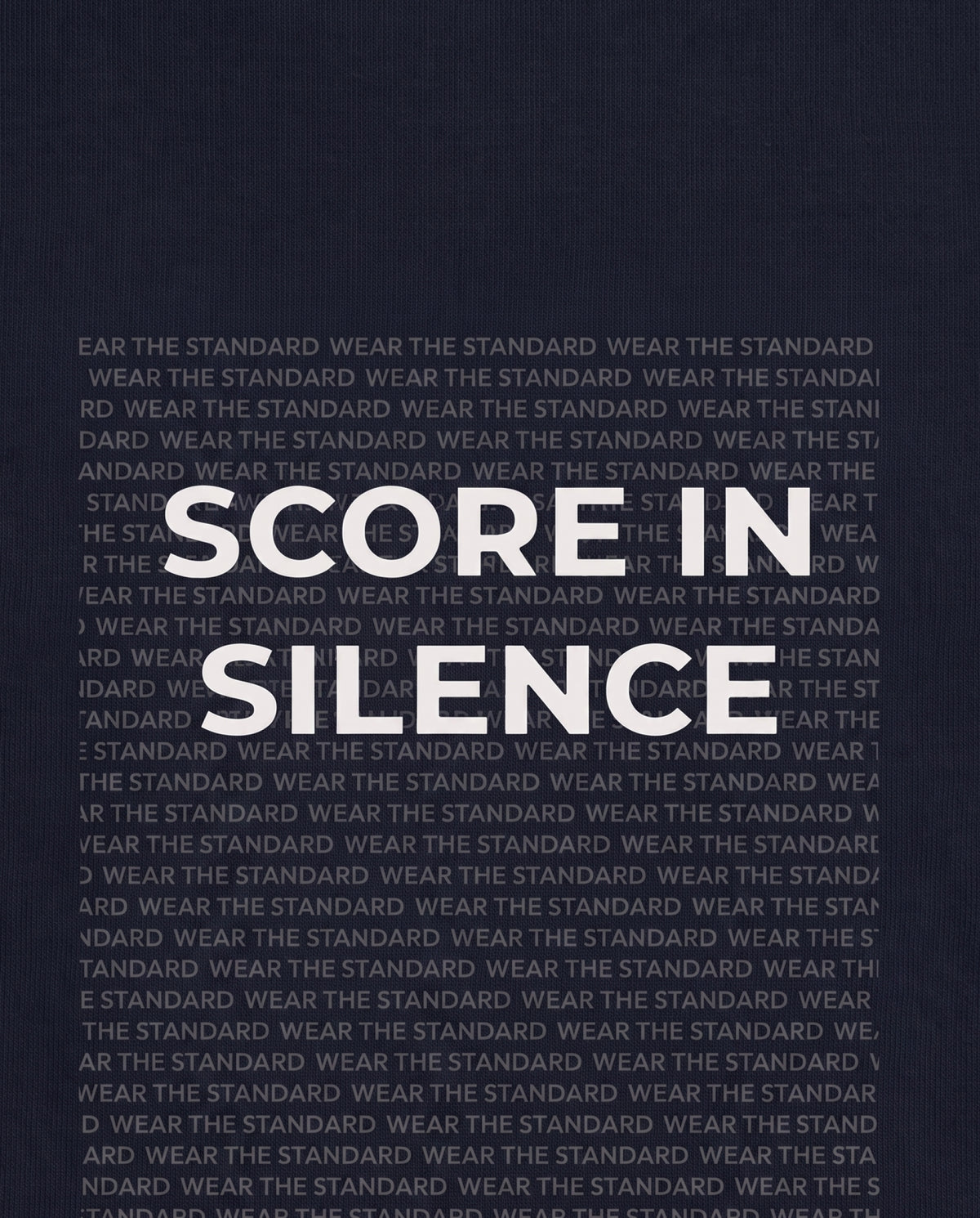 Score In Silence — Echo — Back logo detail, Blue Ink #Color_Blue Ink