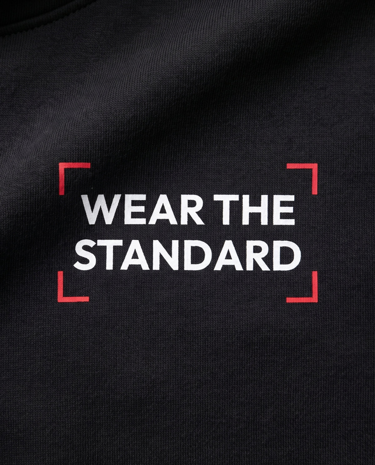 Wear The Standard — Cage — Back logo detail, Black #Color_Black