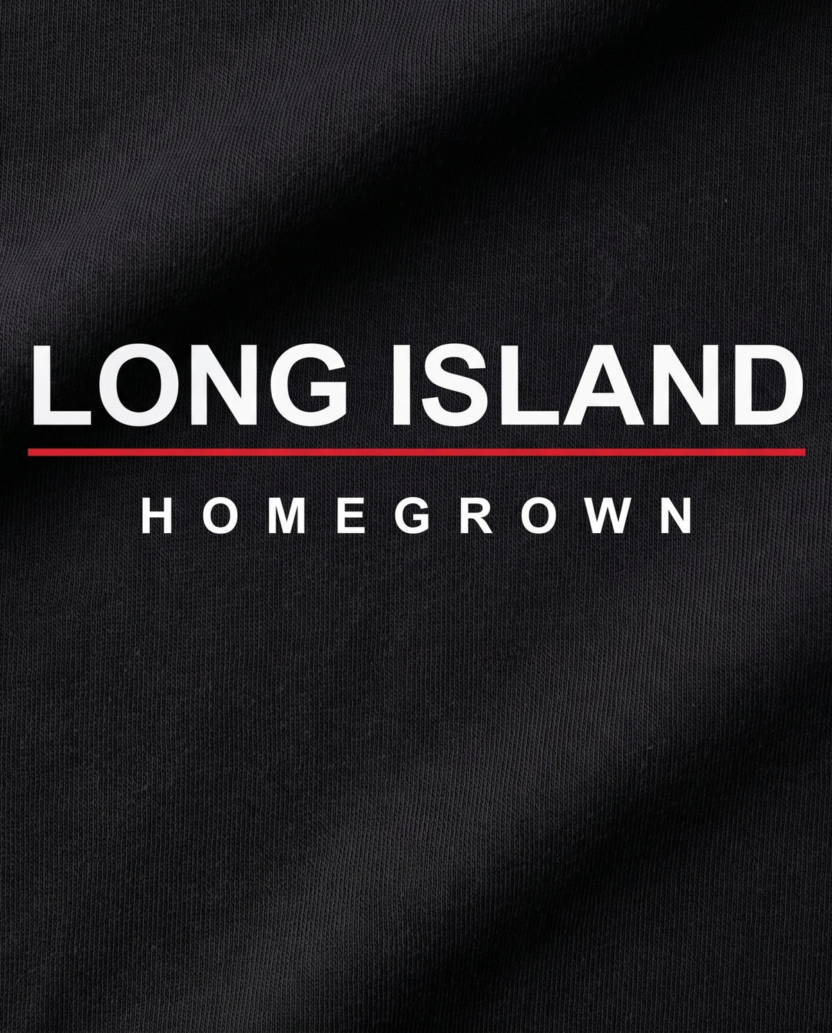 Homegrown — Long Island back logo detail, Black #Region_Long Island #Color_Black