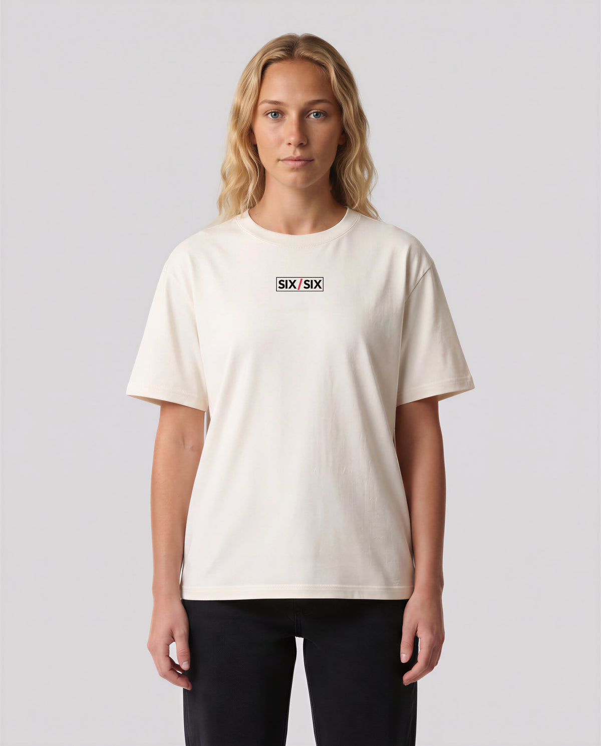 Corners Only model — front, Ecru #Color_Ecru