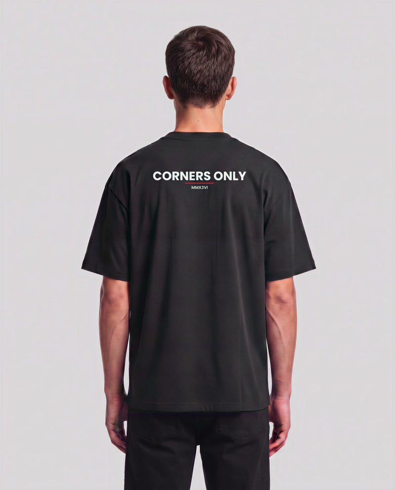 Corners Only model — back, Black #Color_Black