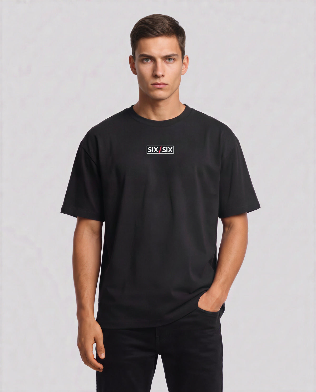 Corners Only model — front, Black #Color_Black