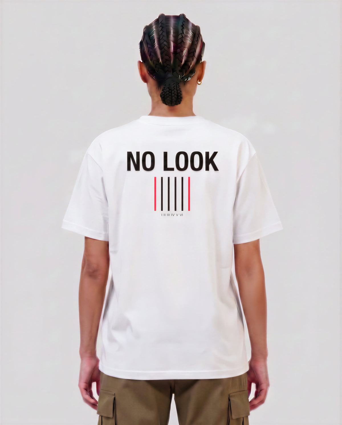 No Look model — back, White #Color_White