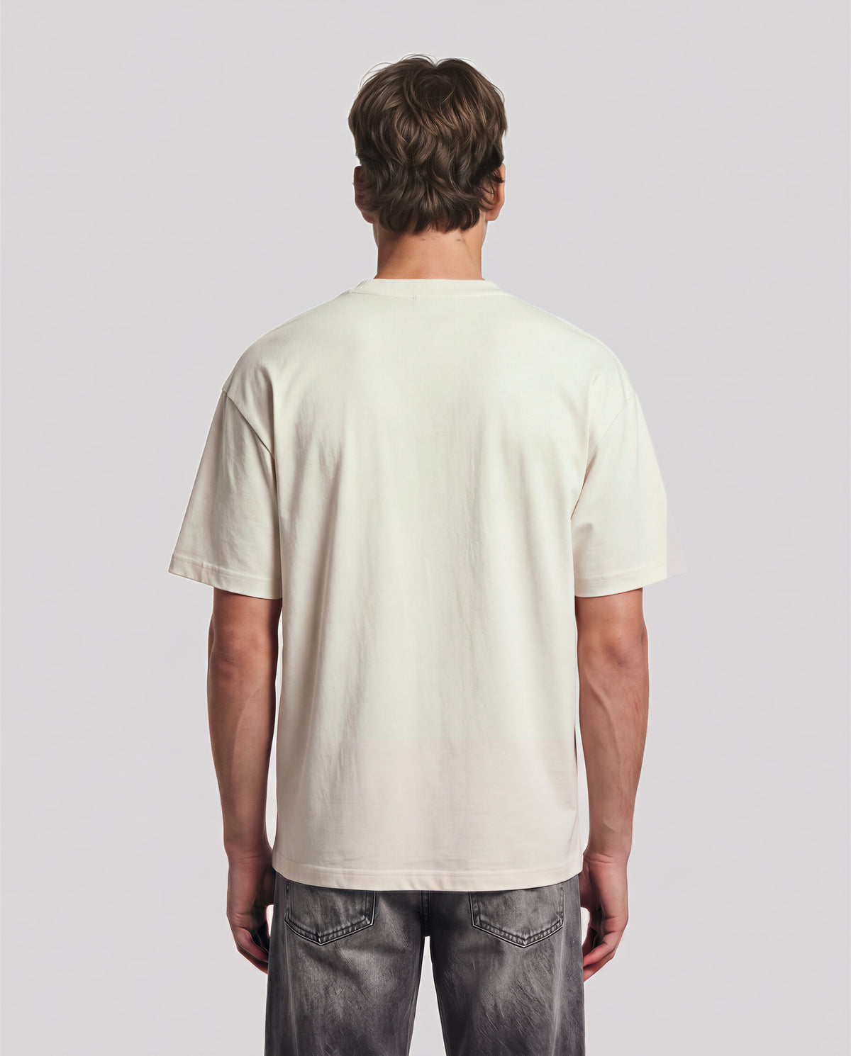 Starting Line model — back, Ecru #Color_Ecru