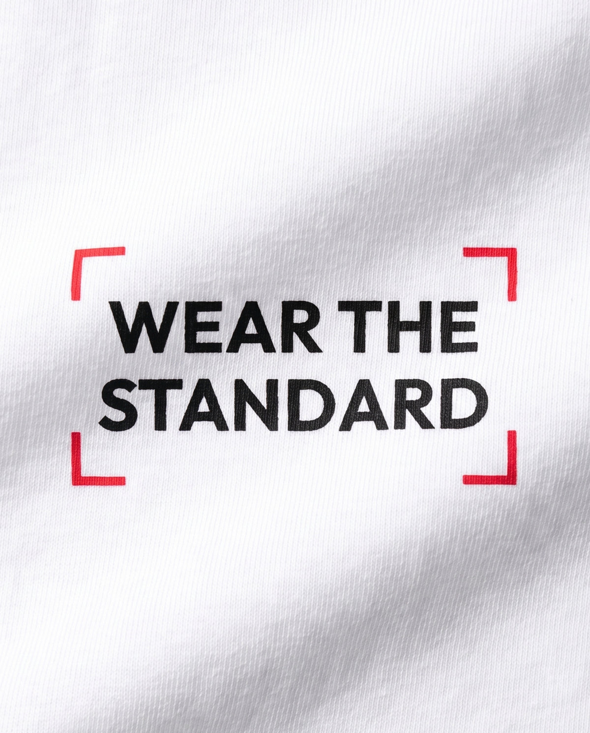 Wear The Standard — logo close-up back, White #Color_White