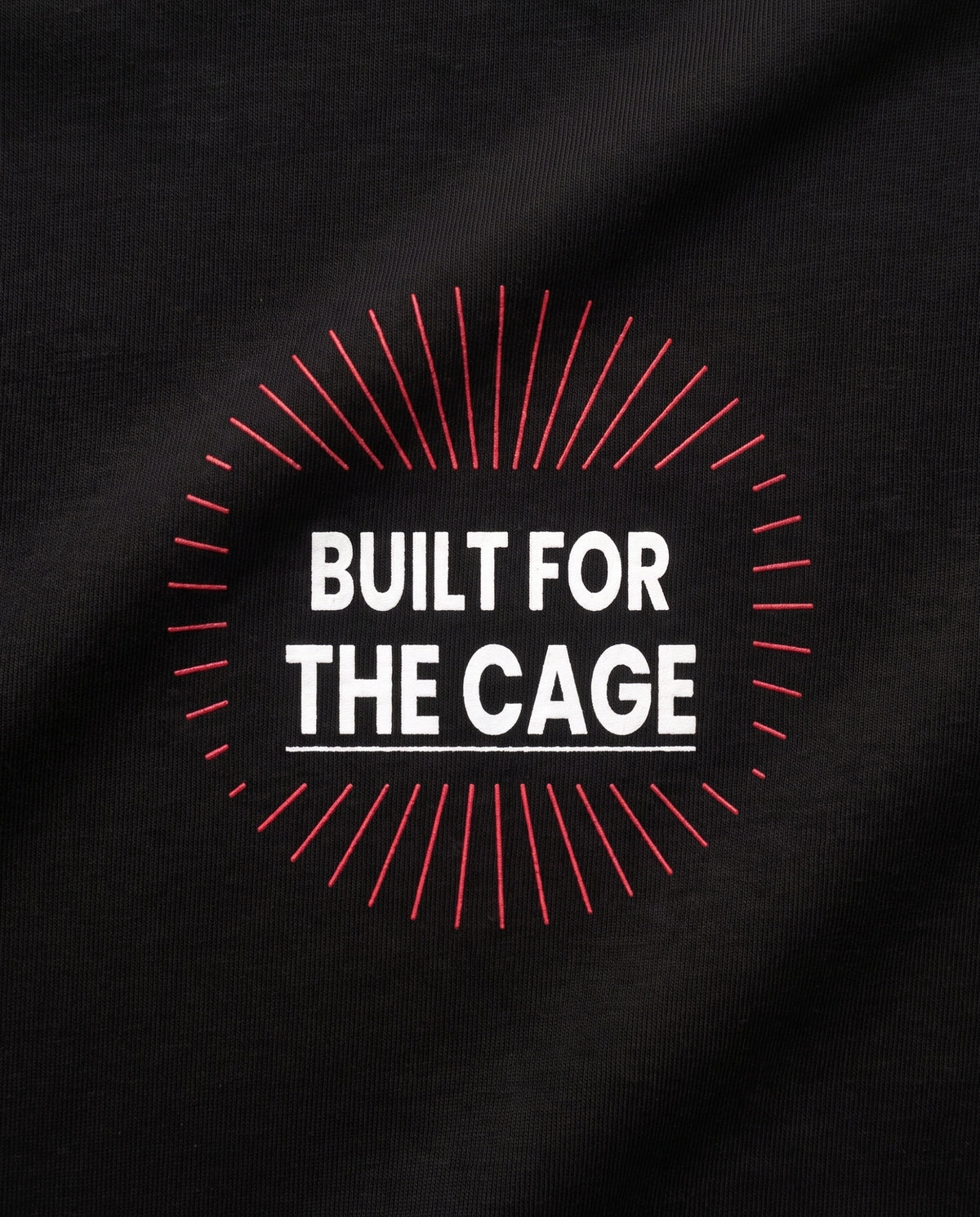 Built For The Cage — logo close-up back, Black #Color_Black