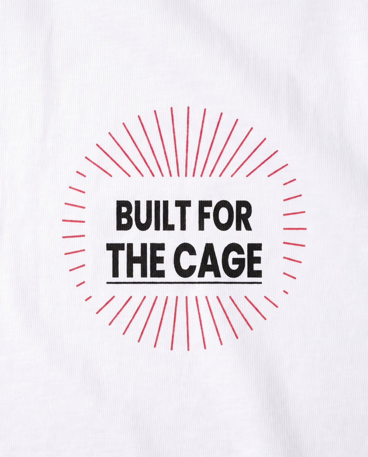 Built For The Cage — logo close-up back, White #Color_White