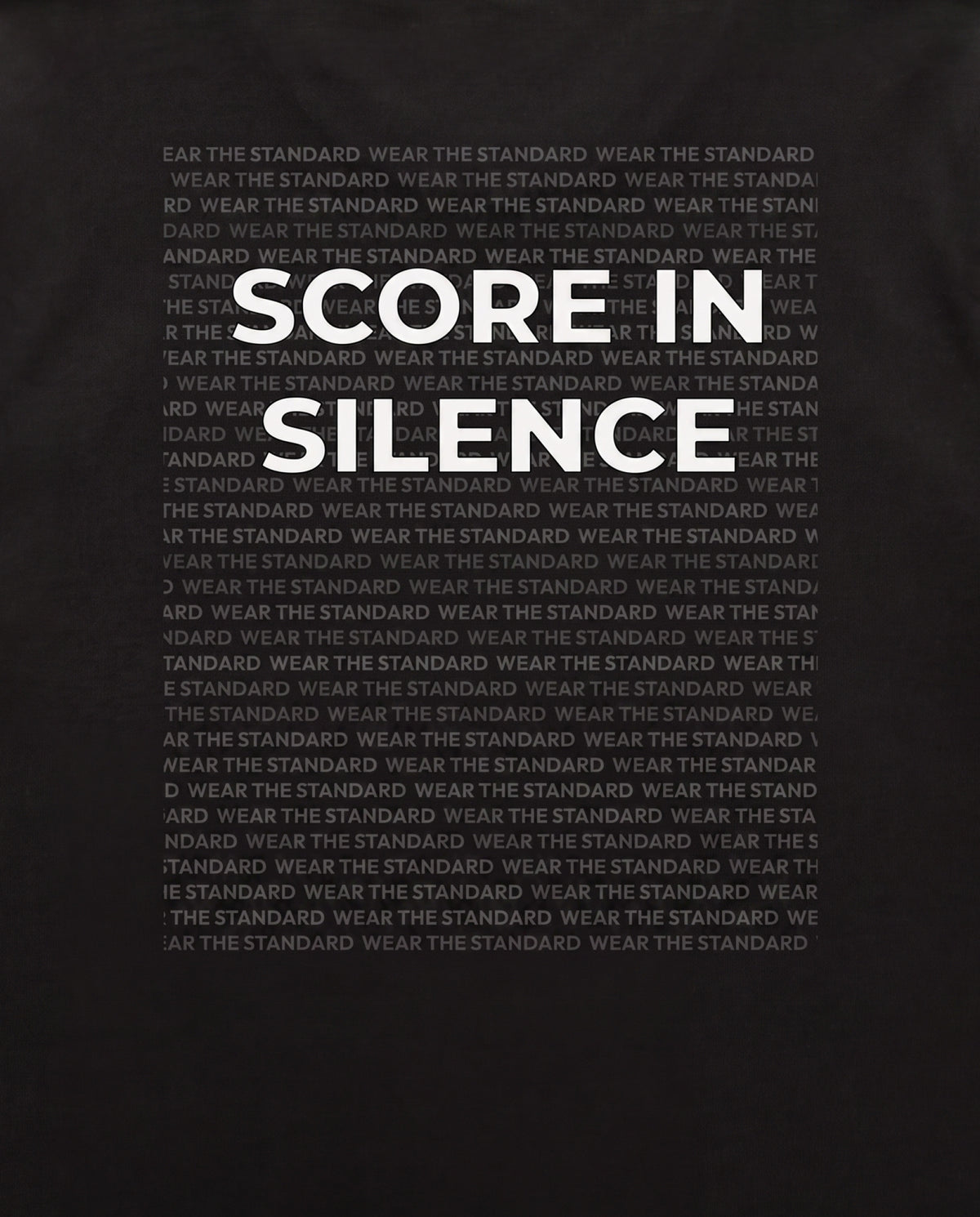 Score In Silence — logo close-up back, Black #Color_Black