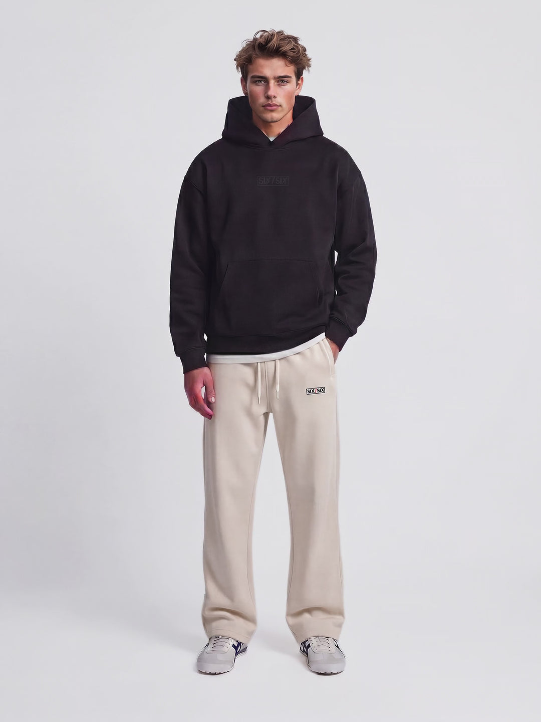 Essential Logo — Carrier Sweatpant — PDP video (Brooks), Bone — web