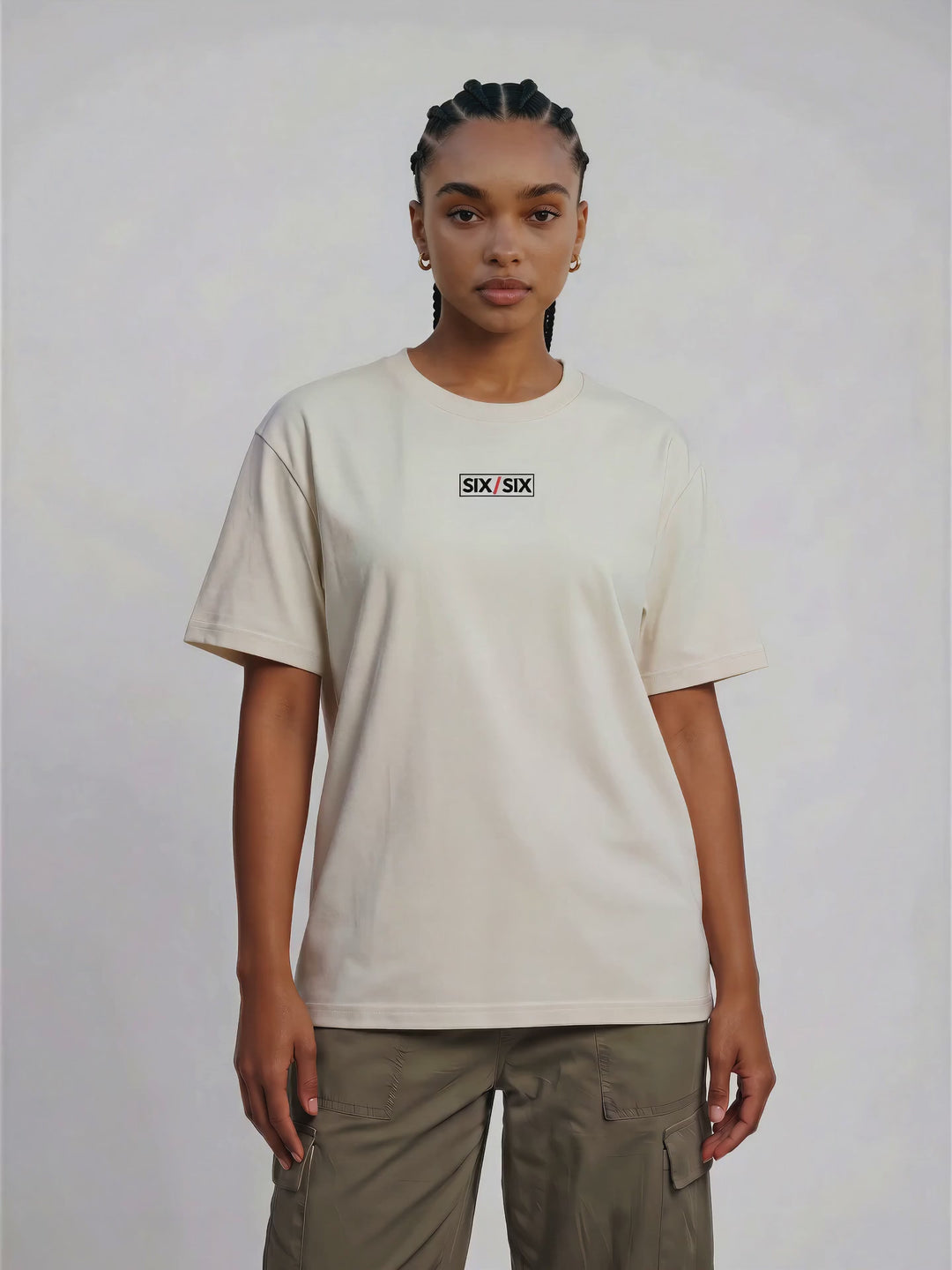 No Look tee — Women's — Amara, Ecru — PDP video
